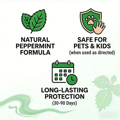 VezenMira™ 🟢 Natural Peppermint Rodent Repellent Tablets – 10 Pack.
